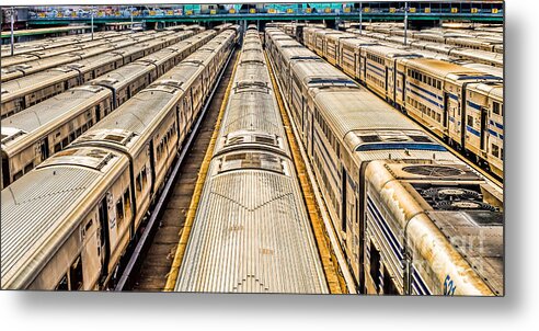 City Metal Print featuring the photograph Penn Station Train Yard by Nick Zelinsky Jr