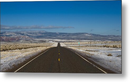 Road Metal Print featuring the photograph Road NM 96 by Lou Novick