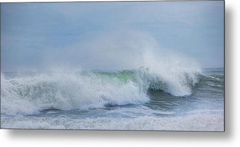 Wave Metal Print featuring the photograph Rolling In by Robin-Lee Vieira