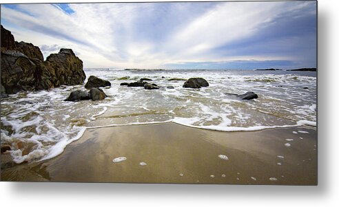 Maine Metal Print featuring the photograph Stormy Maine Morning #1 by Natalie Rotman Cote