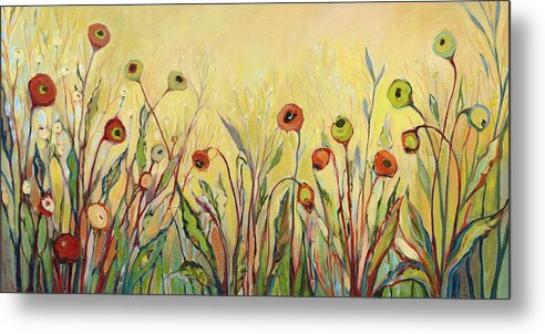 Poppy Metal Print featuring the painting Summer Poppies by Jennifer Lommers