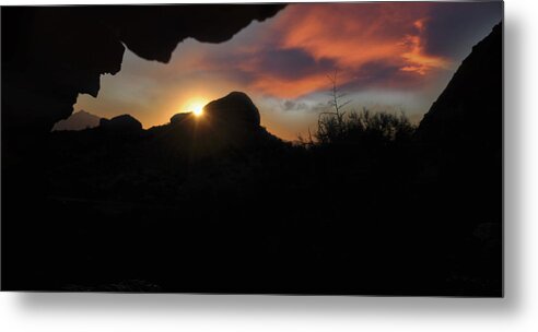 Hot Metal Print featuring the photograph Sundown by Deborah Klubertanz