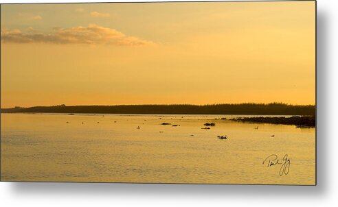 Gulf Of Mexico Metal Print featuring the photograph Sunrise Mississippi River Delta Louisiana by Paul Gaj
