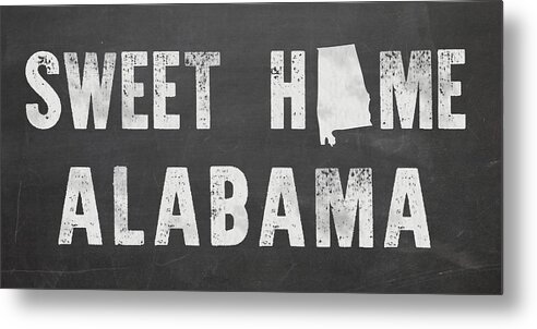 Sweet Home Alabama Metal Print featuring the mixed media Sweet Home Alabama by Nancy Ingersoll