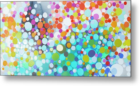 Abstract Metal Print featuring the painting Sweet Thing by Claire Desjardins