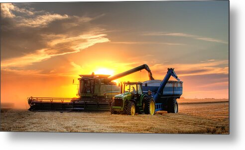 Landscape Metal Print featuring the photograph The Harvest by Thomas Zimmerman