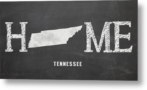 Tennessee Metal Print featuring the mixed media TN Home by Nancy Ingersoll