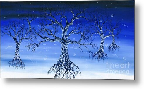 Trees Metal Print featuring the painting Underworld by Kenneth Clarke