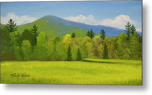 Trees Metal Print featuring the painting Vermont Spring by Frank Wilson