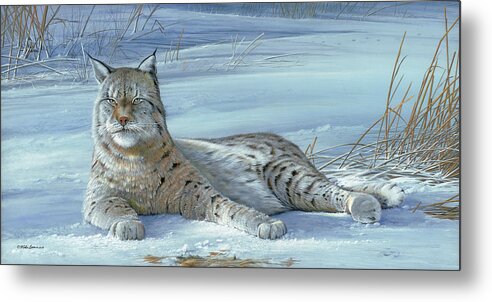 Winter Metal Print featuring the painting Winter Prince by Mike Brown