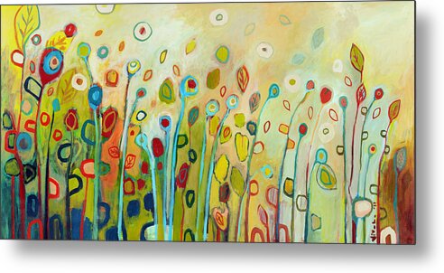 Floral Metal Print featuring the painting Within by Jennifer Lommers