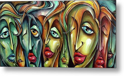  Metal Print featuring the painting ' Pieces of Eight' by Michael Lang
