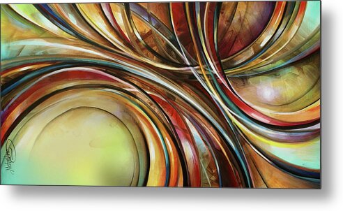 Abstract Metal Print featuring the painting ' Ascension' by Michael Lang