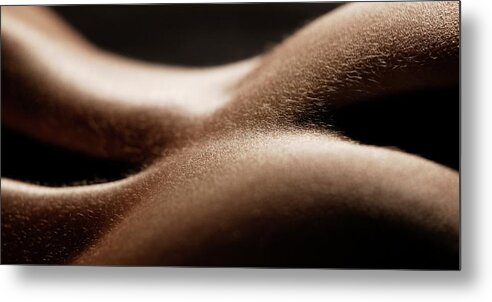 People Metal Print featuring the photograph Womans Back, Detail, Close-up #1 by Klaus Mellenthin
