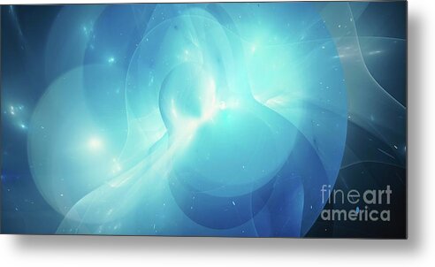 Abstract Metal Print featuring the photograph Plasma Force Field #3 by Sakkmesterke/science Photo Library