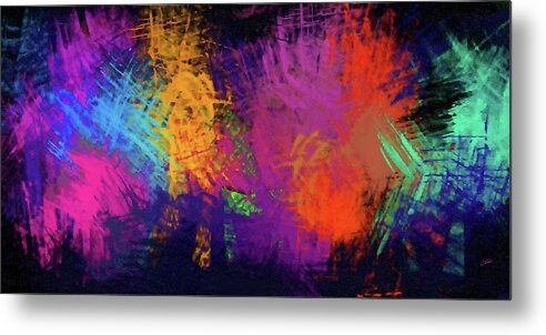 Abstract Metal Print featuring the painting Abstract - DWP156041 by Dean Wittle