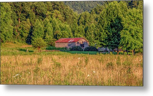 Cades Cove Metal Print featuring the photograph Dan Lawson Barn by Marcy Wielfaert