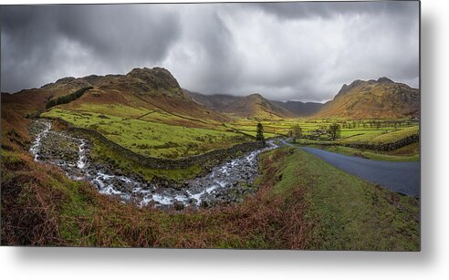 Scenics Metal Print featuring the photograph Kettle Crag & Langdales, Lake District by H Matthew Howarth [flatworldsedge]