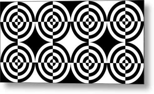 Abstract Metal Print featuring the digital art Mind Games 105 by Mike McGlothlen