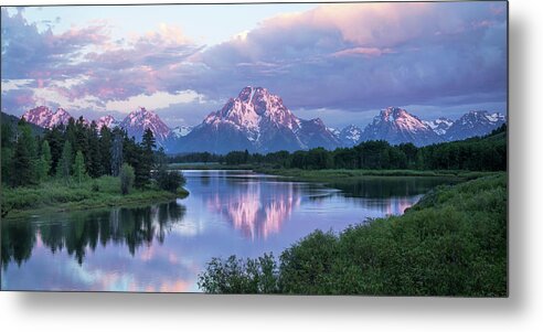 Wyoming Metal Print featuring the photograph Oxbow Morning 47 by Harriet Feagin