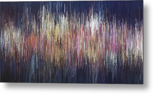 Colorful Metal Print featuring the digital art The Look of Sound by David Manlove