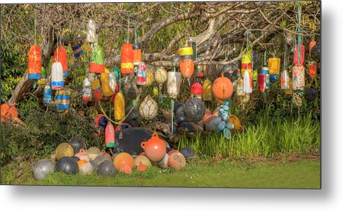 Buoys Metal Print featuring the photograph Tree Decorations 0951 by Kristina Rinell