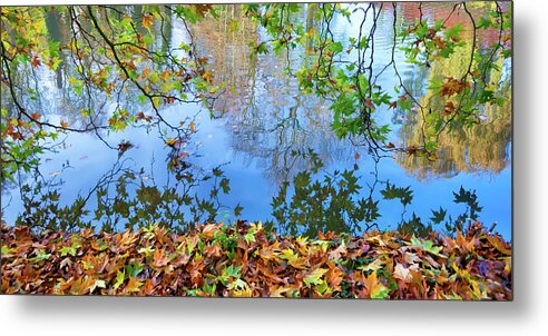 Water Metal Print featuring the photograph Autumn in Bruges by Lee Sie