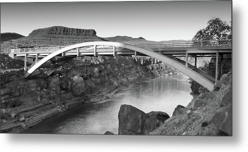 Iron Bridge Metal Print featuring the photograph Bridge in Utah by Mike McGlothlen