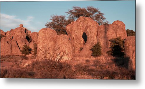 Scenics Metal Print featuring the photograph City of Rocks Formation by Mary Lee Dereske