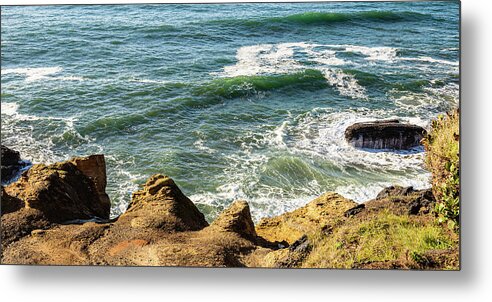 Landscape Metal Print featuring the photograph Coast Of Oregon-2 by Claude Dalley