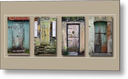 Art Print Metal Print featuring the photograph Fours Doors and No Wheels - Art Print by Kenneth Lane Smith