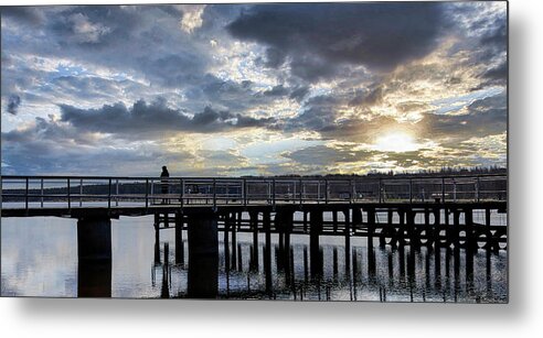 Photography Metal Print featuring the photograph Let Me Meet You On The Pier Jurmala/ Special Feature in Camera Art group by Aleksandrs Drozdovs