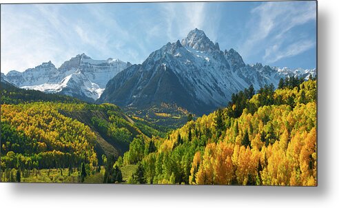 Colorado Metal Print featuring the photograph Majestic Mt. Sneffels by Aaron Spong