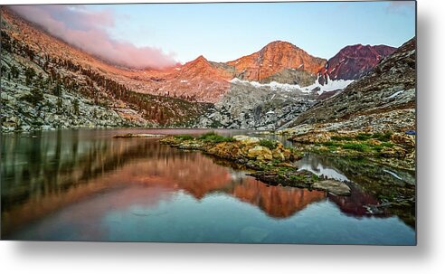 Sequoia National Park Metal Print featuring the photograph Mineral King Meditation Franklin Lake by Brett Harvey