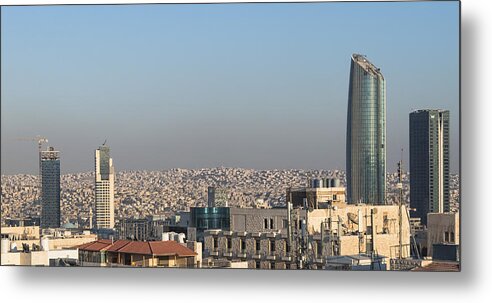 Outdoors Metal Print featuring the photograph Old and new in Amman by Filippo Maria Bianchi