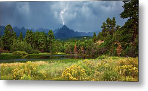 Art Metal Print featuring the photograph Run for Cover by Rick Furmanek