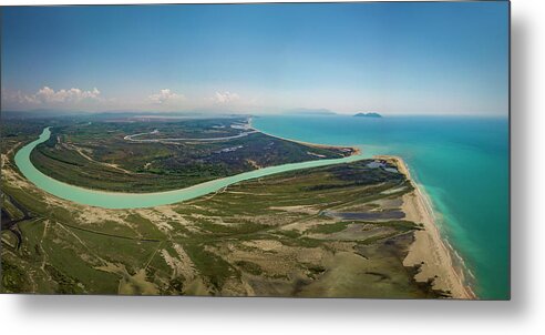 Vlora City Metal Print featuring the photograph Vjosa by Ari Rex