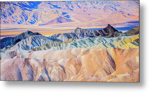 Death Valley National Park Metal Print featuring the photograph Zabriskie by Marla Brown