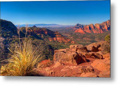  Metal Print featuring the photograph Sedona Hike #1 by Walt Sterneman