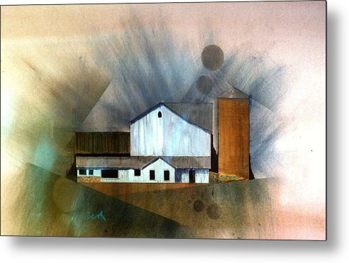 Barn Metal Print featuring the painting Barn 1 by William Renzulli