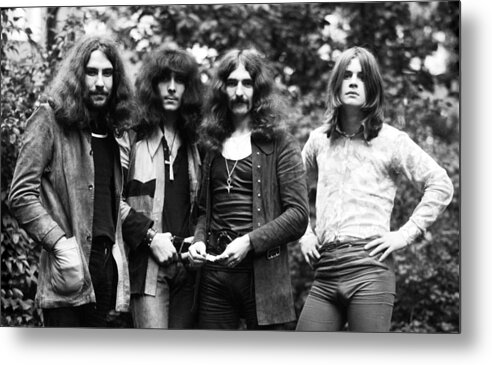 Black Sabbath Metal Print featuring the photograph Black Sabbath 1970 by Chris Walter
