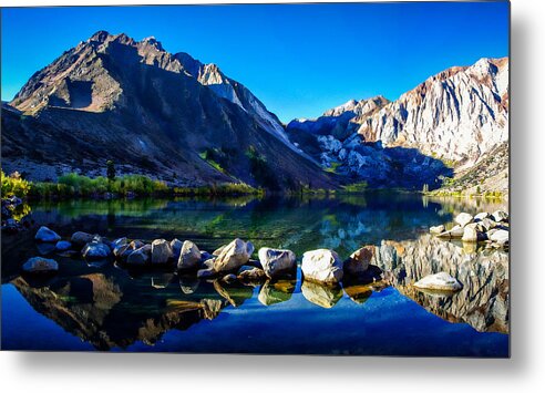 California Metal Print featuring the photograph Convict Lake Sunrise Reflection by Scott McGuire