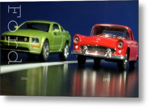 Cars Metal Print featuring the photograph Ford Then and Now by Diana Angstadt