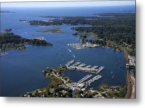 America Metal Print featuring the photograph Mystic River, Mystic by Dave Cleaveland