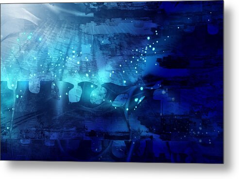 Digital Art Metal Print featuring the digital art Trying To Remember A Dream by Art Di