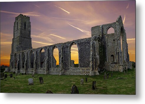 Britain Metal Print featuring the photograph Covehithe Abbey - Suffolk by Rod Jones