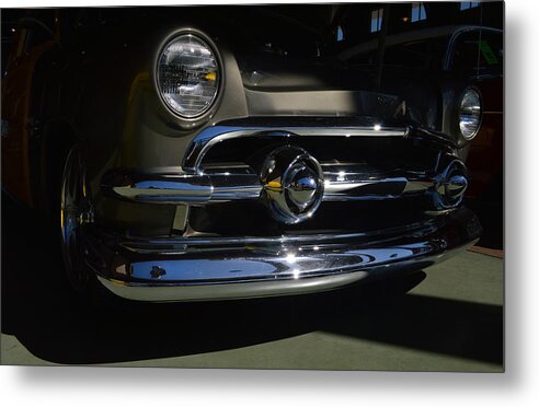 Ford Metal Print featuring the photograph 51 Ford Woody Nose by Bill Dutting