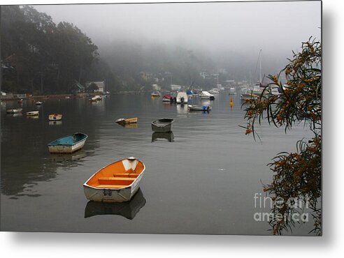 Mist Metal Print featuring the photograph Careel Bay mist by Sheila Smart Fine Art Photography