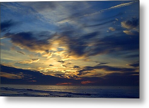 Clouded Sunrise Metal Print featuring the photograph Clouded Sunrise by Newwwman