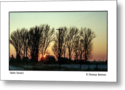  Metal Print featuring the photograph Idaho Sunset by R Thomas Berner